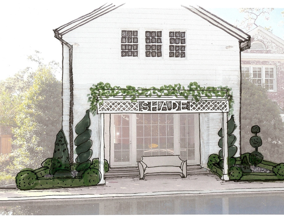 Topiary at Shade Structure Rendering